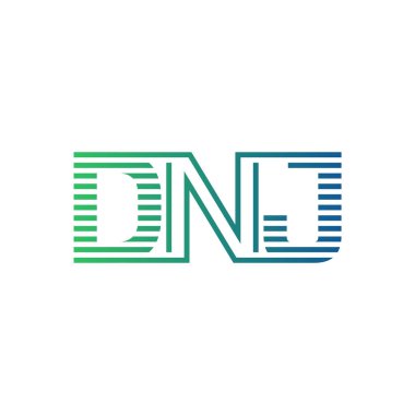 Modern DNJ Logo Tasarımı. İş Kimliği için DNJ Minimalist, Profesyonel ve Çok Yönlü Markalaştırma Simgesi