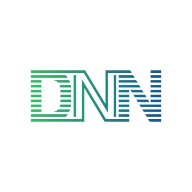 Modern DNN Logo Tasarımı. İş Kimliği için DNN Minimalist, Profesyonel ve Çok Yönlü Markalaştırma Simgesi