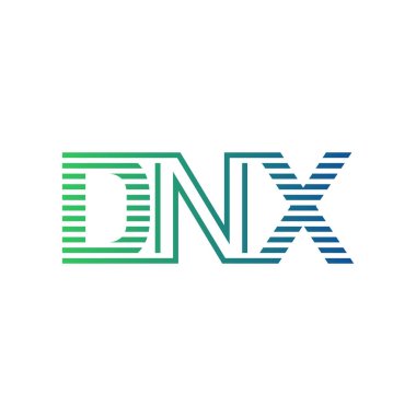 Modern DNX Logo Tasarımı. İş Kimliği için DNX Minimalist, Profesyonel ve Çok Yönlü Markalaştırma Simgesi