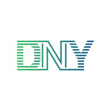 Modern DNY Logo Tasarımı. İş Kimliği için DNY Minimalist, Profesyonel ve Çok Yönlü Markalaştırma Simgesi