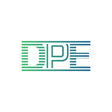 Modern DPE Logo Tasarımı. İş Kimliği için DPE Minimalist, Profesyonel ve Çok Yönlü Markalaştırma Simgesi
