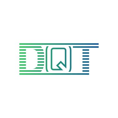 Modern DQT Logo Tasarımı. DQT Minimalist, Profesyonel ve İşletme Kimliği için Çok Yönlü Markalaştırma Simgesi