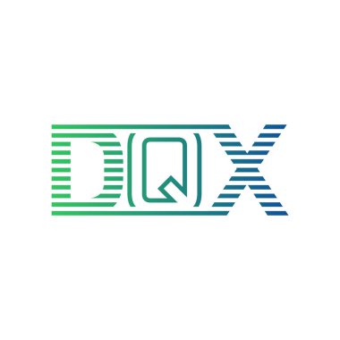 Modern DQX Logo Tasarımı. İş Kimliği için DQX Minimalist, Profesyonel ve Çok Yönlü Markalaştırma Simgesi