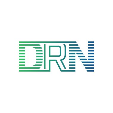 Modern DRN Logo Tasarımı. İş Kimliği için DRN Minimalist, Profesyonel ve Çok Yönlü Markalaştırma Simgesi
