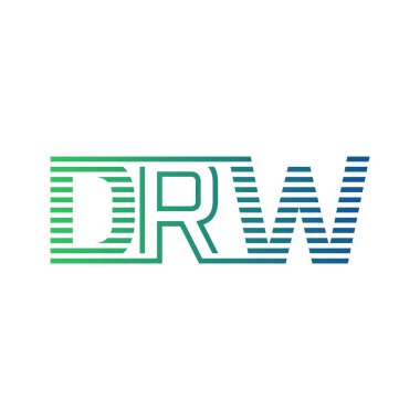 Modern DRW Logo Tasarımı. İş Kimliği için DRW Minimalist, Profesyonel ve Çok Yönlü Markalaştırma Simgesi