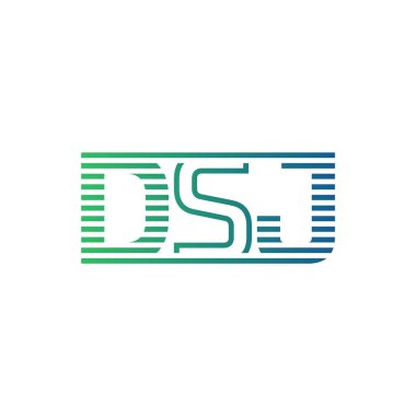 Modern DSJ Logo Tasarımı. İş Kimliği için DSJ Minimalist, Profesyonel ve Çok Yönlü Markalaştırma Simgesi