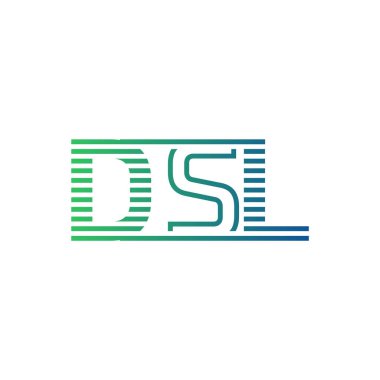Modern DSL Logo Tasarımı. İş Kimliği için DSL Minimalist, Profesyonel ve Çok Yönlü Markalaştırma Simgesi