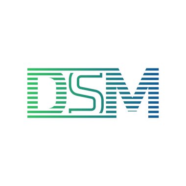 Modern DSM Logo Tasarımı. İş Kimliği için DSM Minimalist, Profesyonel ve Çok Yönlü Markalaştırma Simgesi