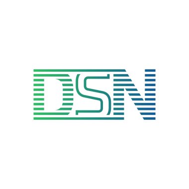 Modern DSN Logo Tasarımı. İş Kimliği için DSN Minimalist, Profesyonel ve Çok Yönlü Markalaştırma Simgesi