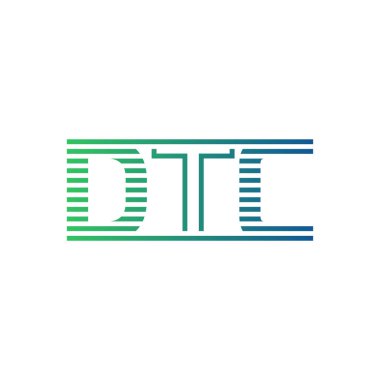 Modern DTC Logo Tasarımı. İş Kimliği için DTC Minimalist, Profesyonel ve Çok Yönlü Markalaştırma Simgesi