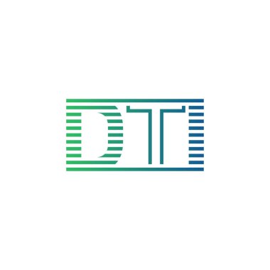 Modern DTI Logo Tasarımı. İş Kimliği için DTI Minimalist, Profesyonel ve Çok Yönlü Markalaştırma Simgesi