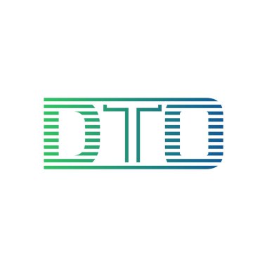 Modern DTO Logo Tasarımı. İş Kimliği için DTO Minimalist, Profesyonel ve Çok Yönlü Markalaştırma Simgesi