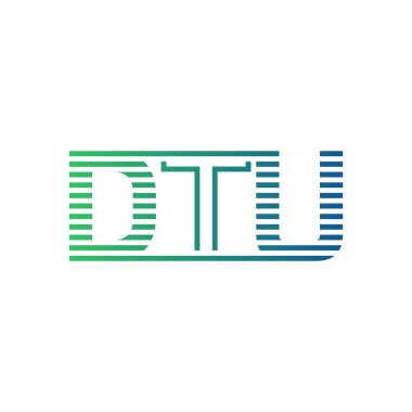 Modern DTU Logo Tasarımı. İş Kimliği için DTU Minimalist, Profesyonel ve Çok Yönlü Markalaştırma Simgesi