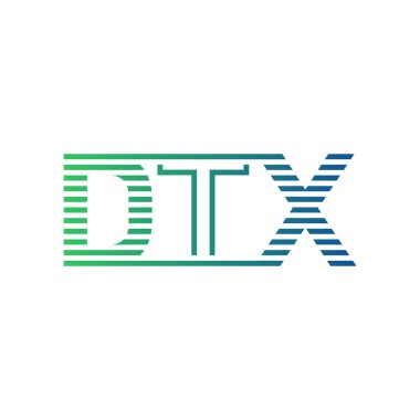 Modern DTX Logo Tasarımı. İş Kimliği için DTX Minimalist, Profesyonel ve Çok Yönlü Markalaştırma Simgesi