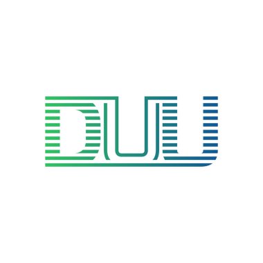 Modern DUU Logo Tasarımı. Harf DUU İş Kimliği Minimalist, Profesyonel ve Çok Yönlü Markalaştırma Simgesi