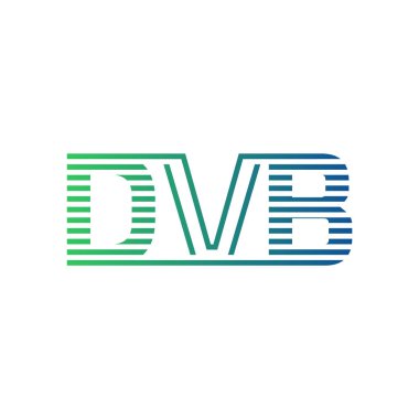 Modern DVB Logo Tasarımı. DVB Minimalist, Profesyonel ve İş Kimliği için Çok Yönlü Markalaştırma Simgesi