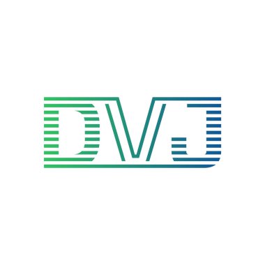Modern DVJ Logo Tasarımı. DVJ Minimalist, Profesyonel ve İş Kimliği için Çok Yönlü Markalaştırma Simgesi