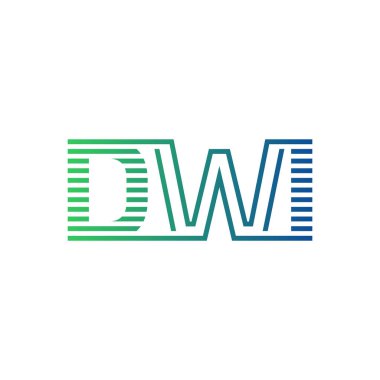 Modern DWI Logo Tasarımı. DWI Minimalist, Profesyonel ve İşletme Kimliği İçin Çok Yönlü Marka Simgesi