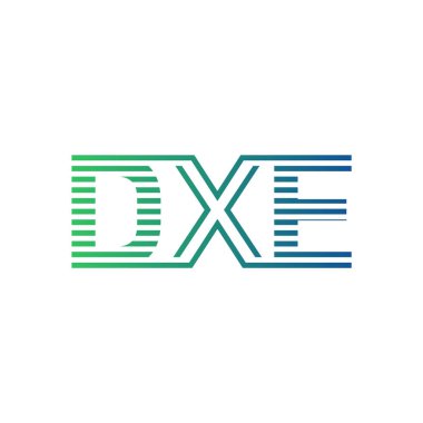 Modern DXE Logo Tasarımı. İş Kimliği için DXE Minimalist, Profesyonel ve Çok Yönlü Markalaştırma Simgesi