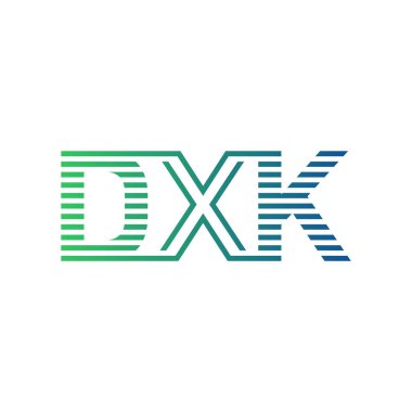 Modern DXK Logo Tasarımı. İş Kimliği için DXK Minimalist, Profesyonel ve Çok Yönlü Markalaştırma Simgesi