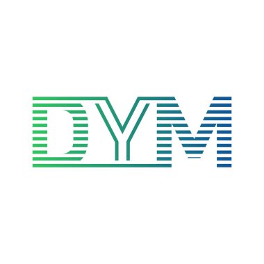 Modern DYM Logo Tasarımı. İş Kimliği için DYM Minimalist, Profesyonel ve Çok Yönlü Markalaştırma Simgesi