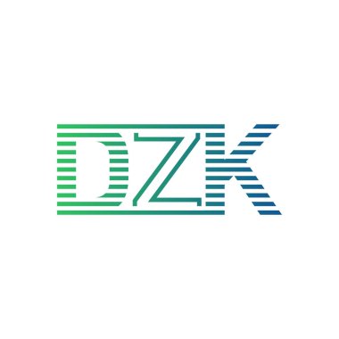 Modern DZK Logo Tasarımı. İş Kimliği için DZK Minimalist, Profesyonel ve Çok Yönlü Markalaştırma Simgesi