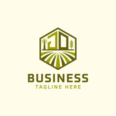 JD Farm Logo Tasarımı - 124; Çevre dostu Sürdürülebilir İşletmeler için Modern JD Tarım Logosu