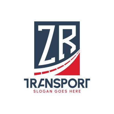 Harf ZR Nakliye Logosu Tasarımı. Modern ZR Taşımacılık, Taşımacılık Şirketi ve Filo İşletmeleri Logosu