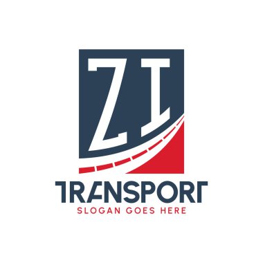 ZI Taşımacılık Logosu Tasarımı. Modern ZI Kargo, Ulaştırma Şirketi ve Filo İşletmeleri Logosu