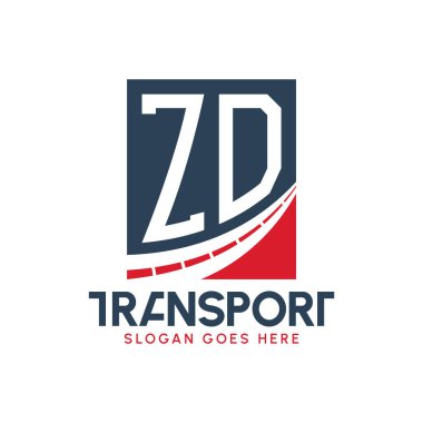 Harf ZD Nakliye Logosu Tasarımı. Modern ZD Taşımacılık, Taşımacılık Şirketi ve Filo İşletmeleri Logosu
