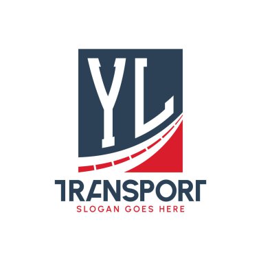 Letter YL Transport Logo Design. Modern YL Road Logo for Delivery, Transport Company and Fleet Business
