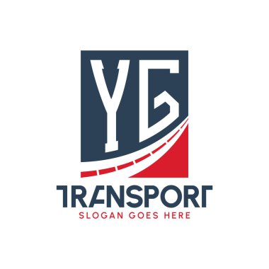 Harf YG Nakliye Logosu Tasarımı. Modern YG Kargo, Ulaştırma Şirketi ve Filo İşletmeleri Logosu