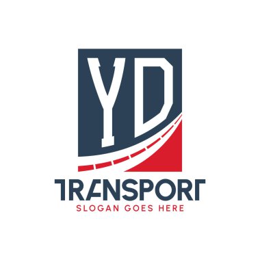 Harf YD Nakliye Logosu Tasarımı. Modern YD Taşımacılık, Ulaştırma Şirketi ve Filo İşletmeleri Logosu