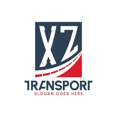Harf XZ Nakliye Logosu Tasarımı. Modern XZ Taşımacılık, Ulaştırma Şirketi ve Filo İşletmeleri Logosu