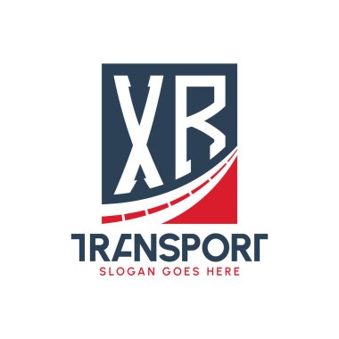 Harf XR Nakliye Logosu Tasarımı. Modern XR Taşımacılık, Ulaştırma Şirketi ve Filo İşletmeleri Logosu