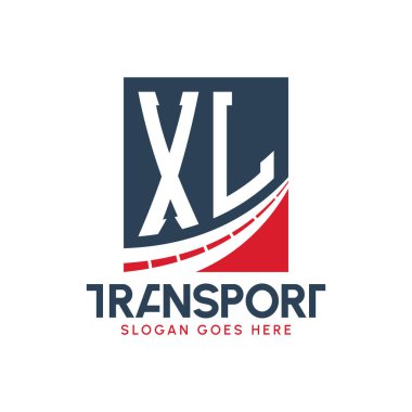 Harf XL Nakliye Logosu Tasarımı. Modern XL Taşımacılık, Nakliye Şirketi ve Filo İşletmeleri Logosu