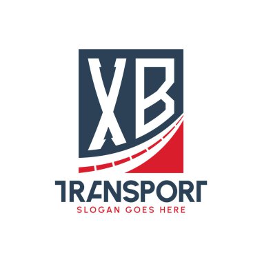 Harf XB Nakliye Logosu Tasarımı. Modern XB Kargo, Ulaştırma Şirketi ve Filo İşletmeleri Logosu