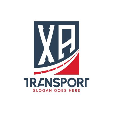 Harf XA Nakliye Logosu Tasarımı. Modern XA Karayolu Teslimat, Ulaştırma Şirketi ve Filo İşletmeleri Logosu