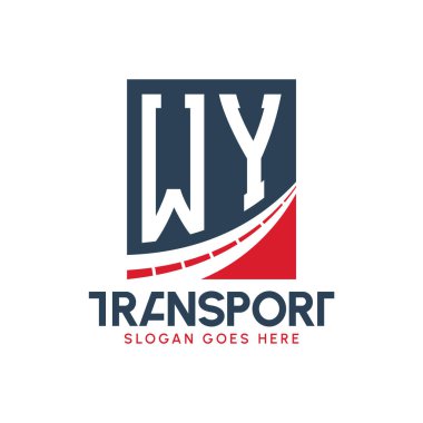 WY Taşımacılık Logosu Tasarımı. Modern WY Kargo, Ulaştırma Şirketi ve Donanma Şirketi Logosu