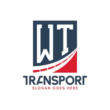 WT Taşımacılık Logosu Tasarımı. Modern WT Kargo, Ulaştırma Şirketi ve Donanma Şirketi Logosu