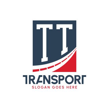 Harf TT Nakliye Logosu Tasarımı. Modern TT Kargo, Ulaştırma Şirketi ve Filo İşletmeleri Logosu
