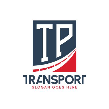 Harf TP Taşımacılık Logosu Tasarımı. Modern TP Kargo, Ulaştırma Şirketi ve Filo İşletmeleri Logosu