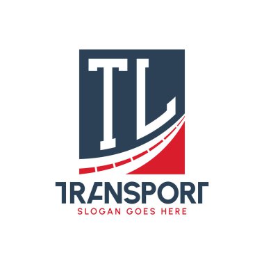 Harf TL Nakliye Logosu Tasarımı. Modern TL Kargo, Ulaştırma Şirketi ve Filo İşletmeleri Logosu