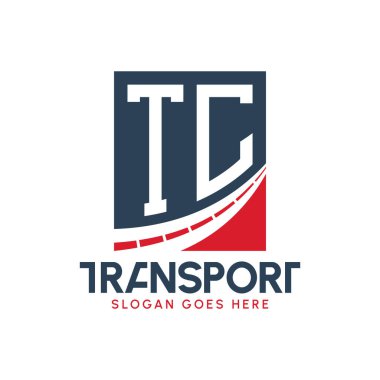 Harf TC Nakliye Logosu Tasarımı. Modern TC Kargo, Ulaştırma Şirketi ve Filo İşletmeleri Logosu