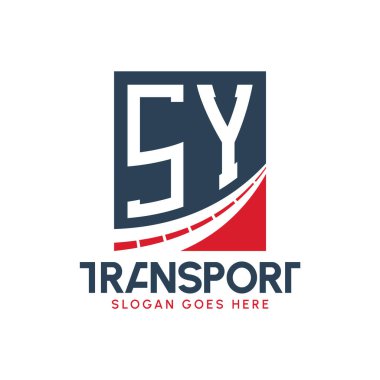 SY Taşımacılık Logosu Tasarımı. Modern SY Kargo, Ulaştırma Şirketi ve Donanma İşletmeleri Logosu