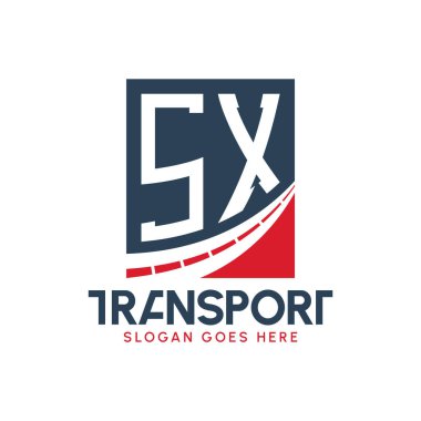 Harf SX Nakliye Logosu Tasarımı. Modern SX Kargo, Ulaştırma Şirketi ve Filo İşletmeleri Logosu
