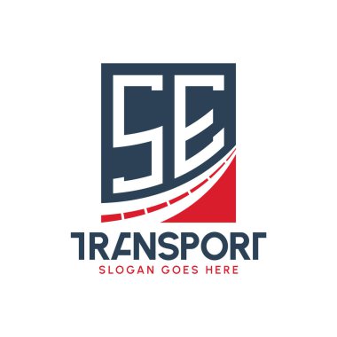 SE Taşımacılık Logosu Tasarımı. Modern SE Karayolu Teslimat Logosu, Ulaştırma Şirketi ve Filo İşletmeleri