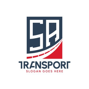 SA Taşıma Logosu Tasarımı. Modern SA Taşımacılık, Nakliye Şirketi ve Filo İşletmeleri Logosu