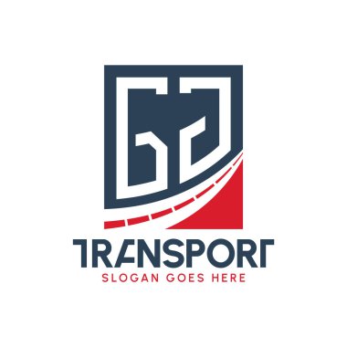 Harf GJ Nakliye Logosu Tasarımı. Modern GJ Kargo, Ulaştırma Şirketi ve Filo İşletmeleri Logosu
