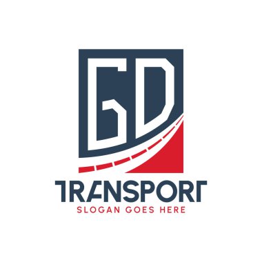 Harf GD Nakliye Logosu Tasarımı. Modern GD Taşımacılık, Ulaştırma Şirketi ve Filo İşletmeleri Logosu
